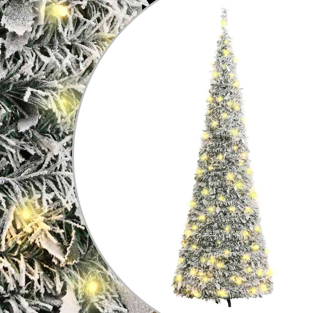 Pop-Up-Weihnachtsbaum Künstlich Beschneit 150 Leds