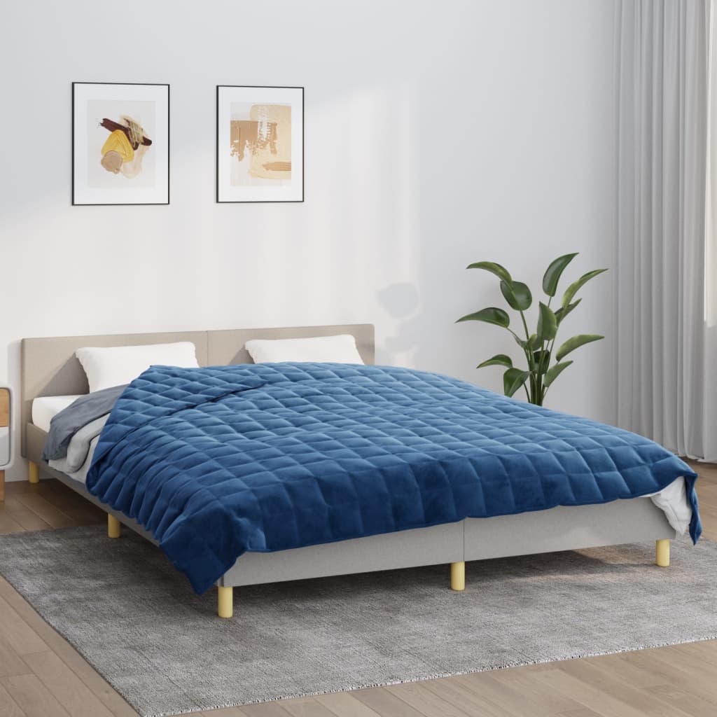 Gewichtsdecke Stoff Blau