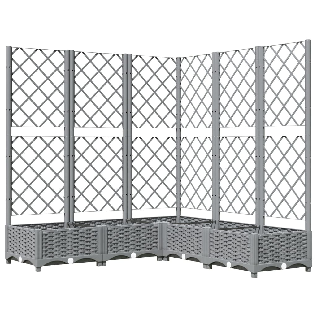 Pflanzkübel Mit Rankgitter 120X120X121,5 Cm Pp