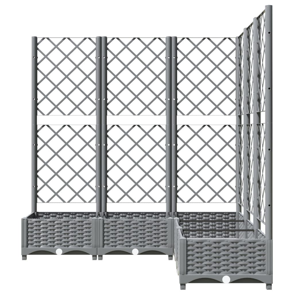 Pflanzkübel Mit Rankgitter 120X120X121,5 Cm Pp