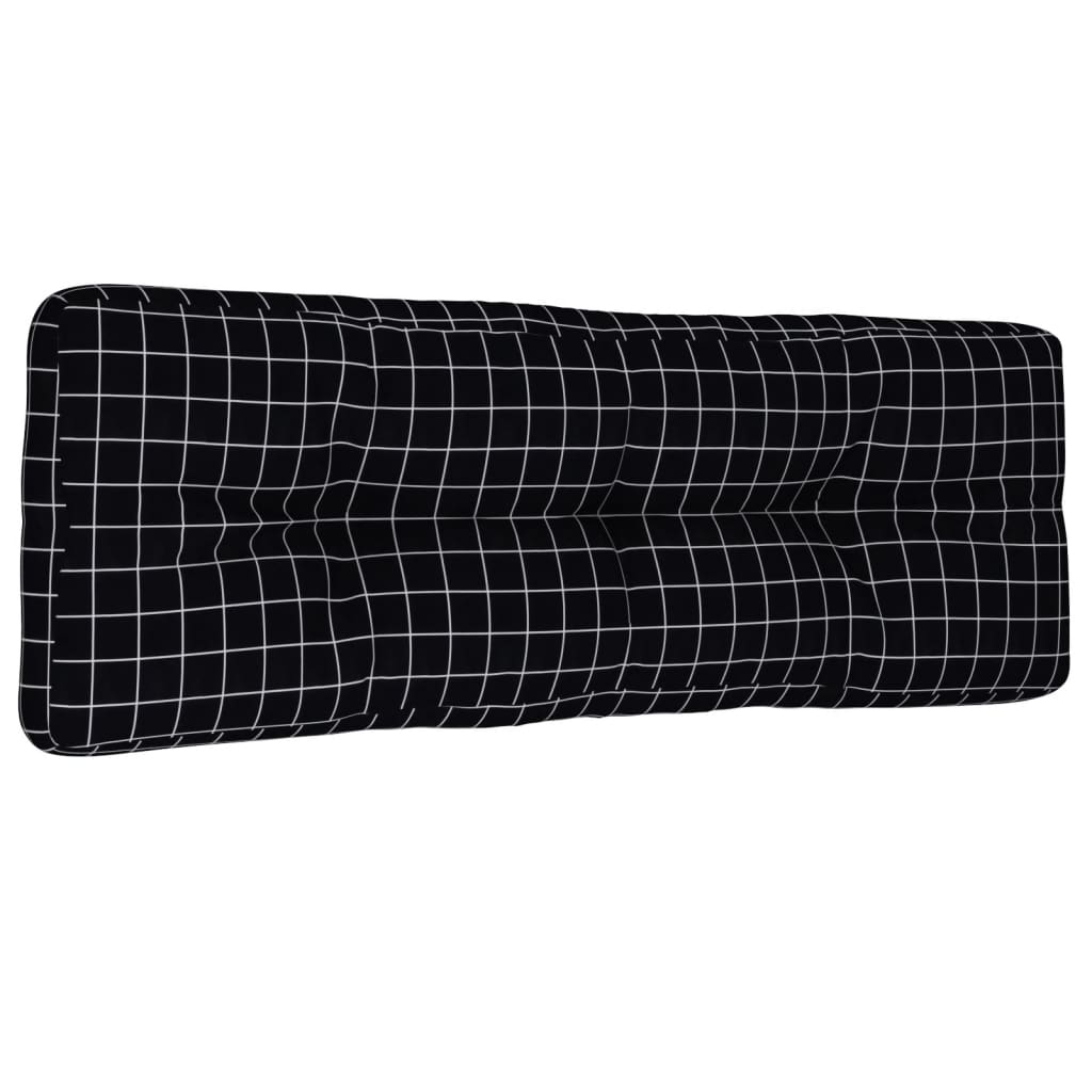 Palettenkissen Schwarz Karomuster Stoff Schwarzes Karomuster