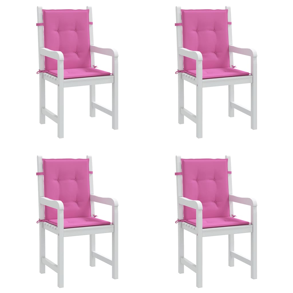 Niedriglehner-Auflagen 4 Stk. Stoff