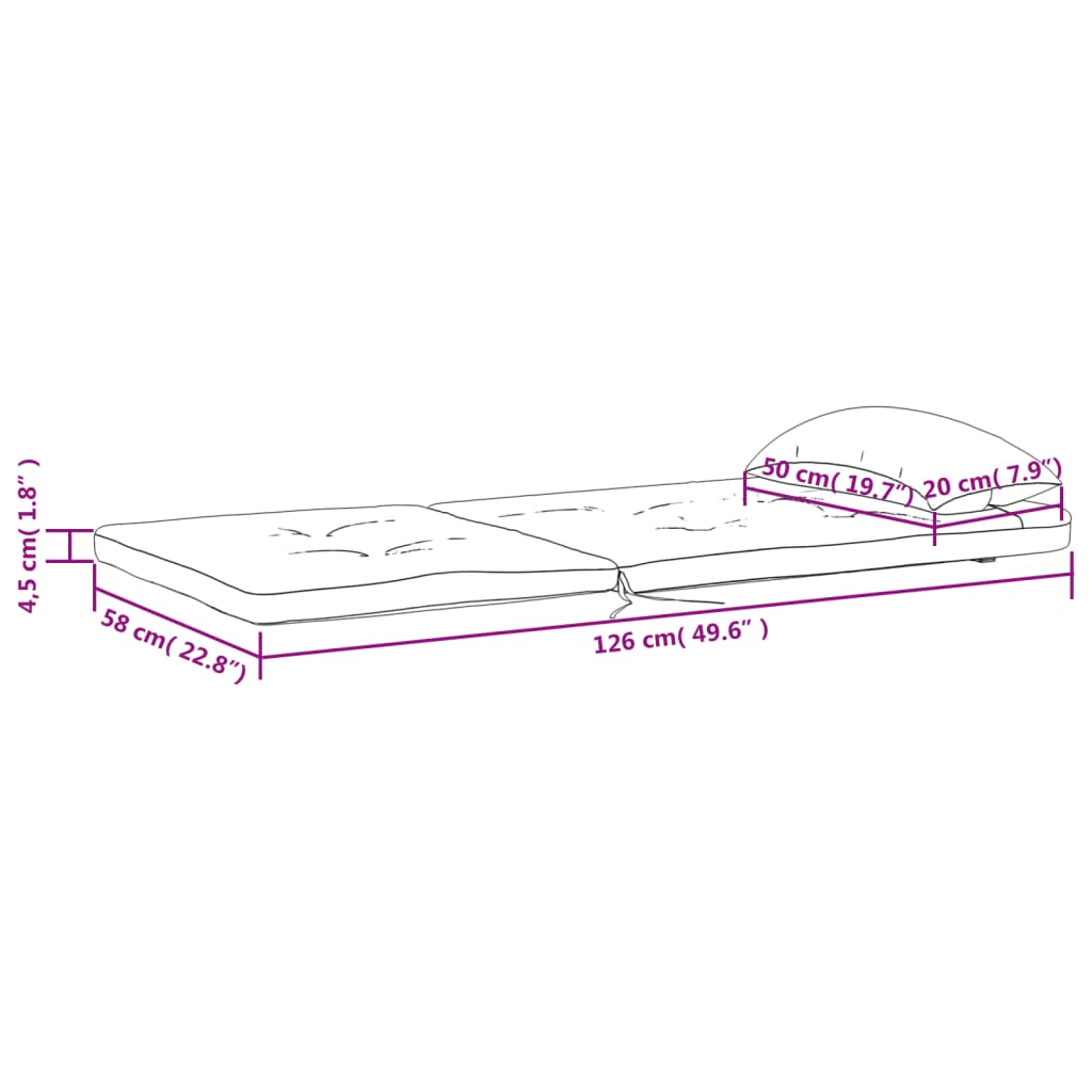 Adirondack-Auflagen 2 Stk. Mehrfarbig Oxford-Gewebe