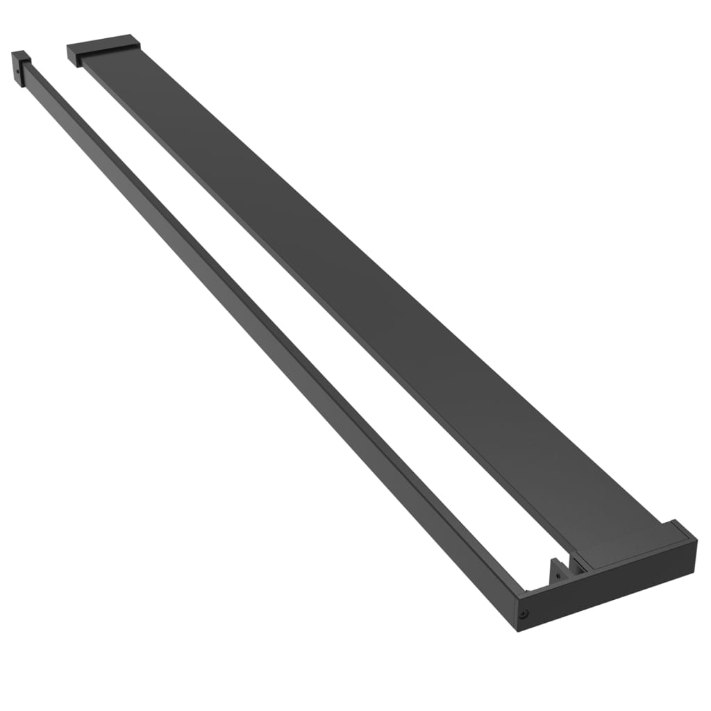 Duschablage Für Begehbare Dusche Schwarz 80 Cm Aluminium