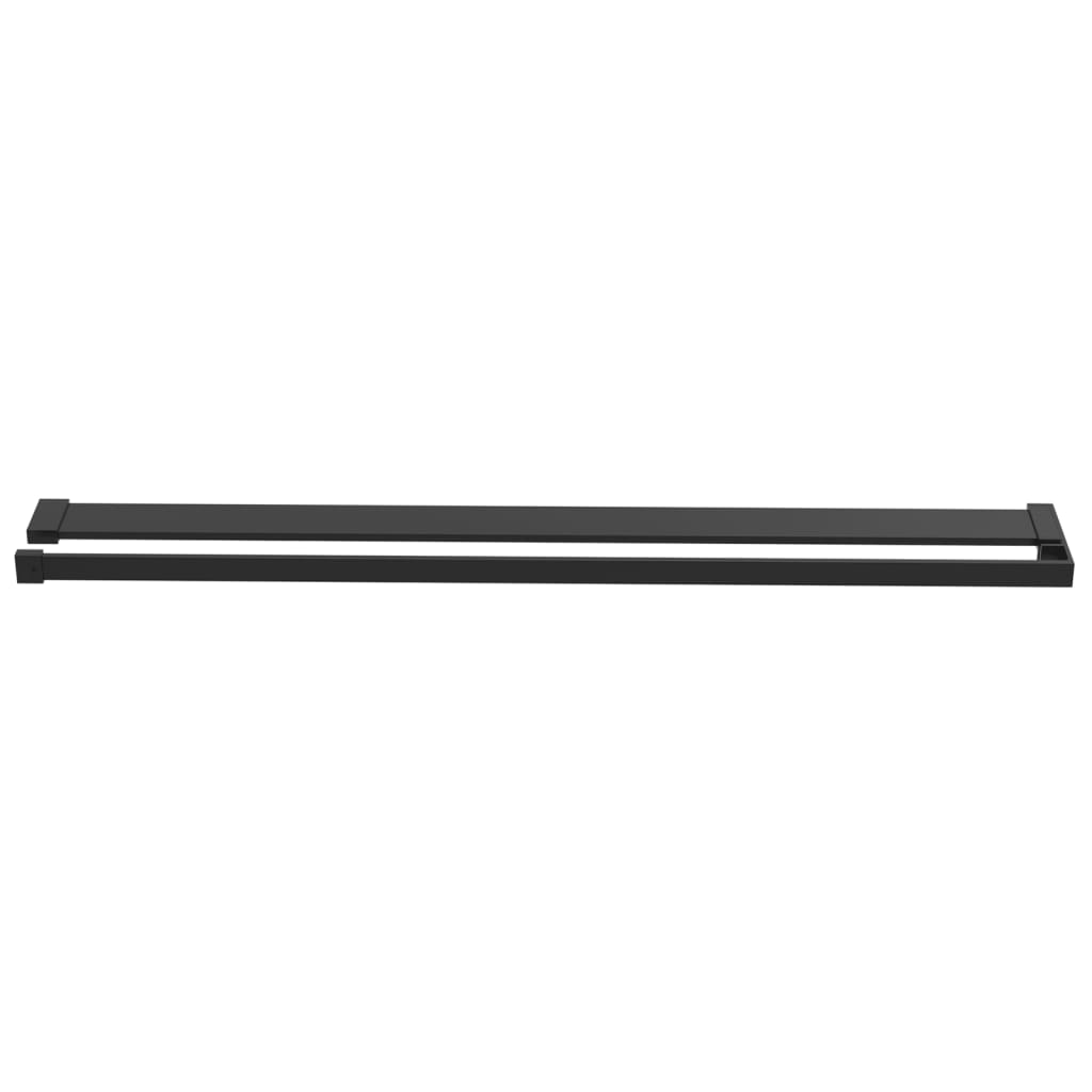 Duschablage Für Begehbare Dusche Schwarz 80 Cm Aluminium
