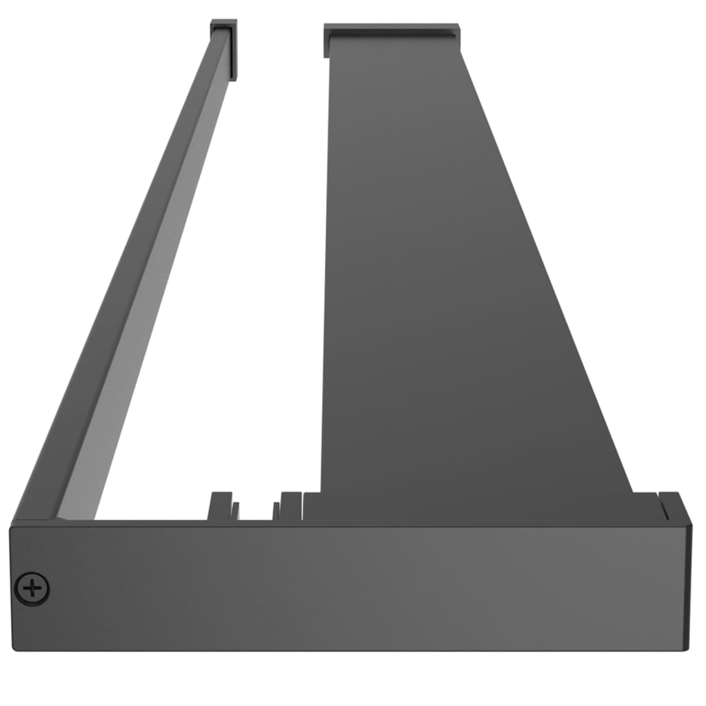 Duschablage Für Begehbare Dusche Schwarz 80 Cm Aluminium