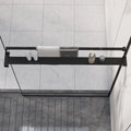 Duschablage Für Begehbare Dusche Schwarz 80 Cm Aluminium