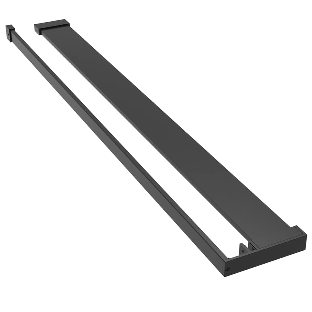 Duschablage Für Begehbare Dusche Schwarz 90 Cm Aluminium