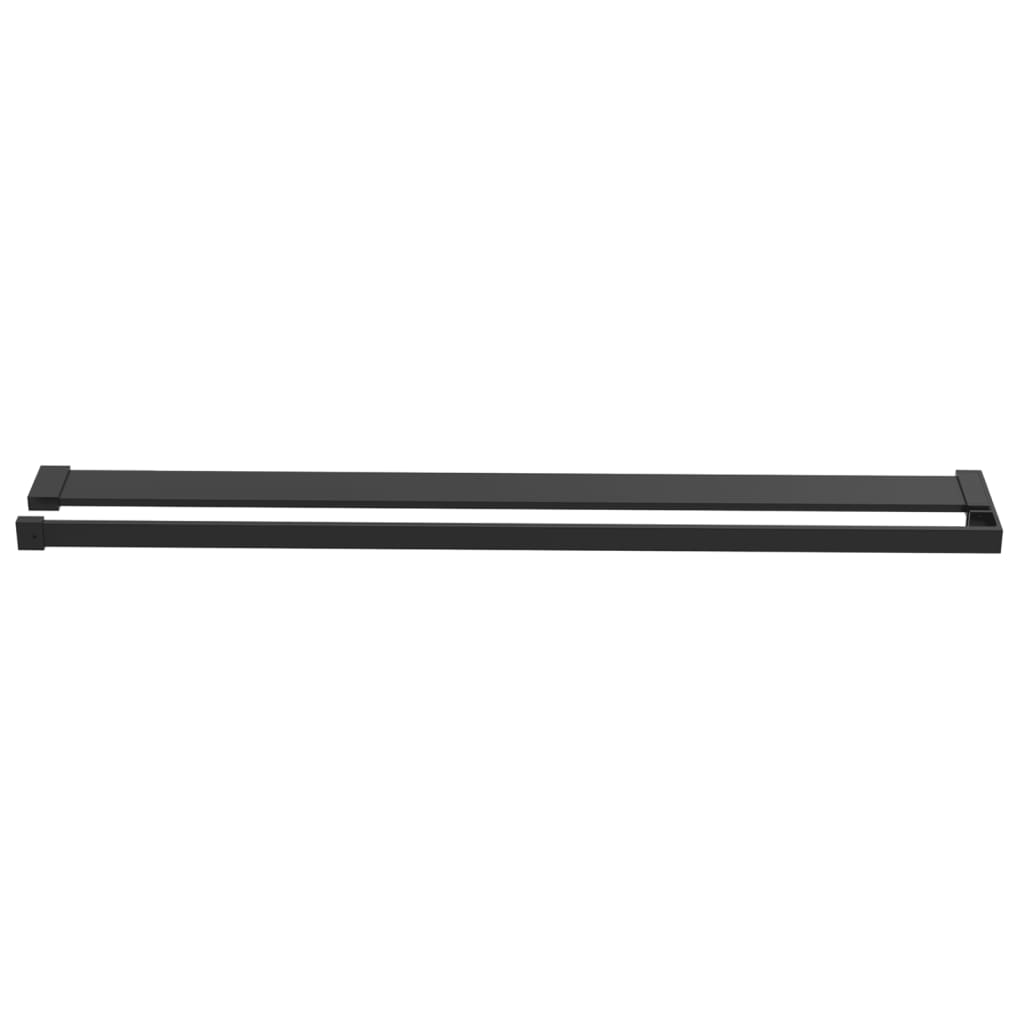 Duschablage Für Begehbare Dusche Schwarz 90 Cm Aluminium