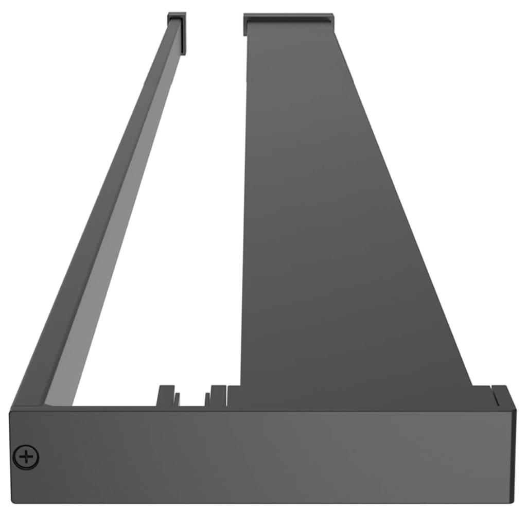 Duschablage Für Begehbare Dusche Schwarz 118 Cm Aluminium