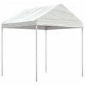 Pavillon Mit Dach Weiß 6,69X2,28X2,69 M Polyethylen