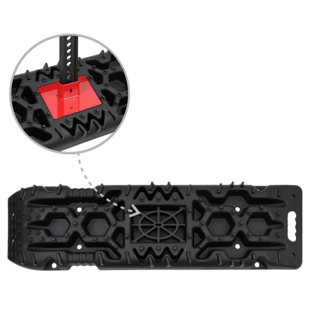 Traktionsmatten 2 Stk. 107X31X7 Cm Nylon