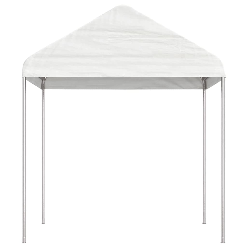Pavillon Mit Dach Weiß 6,69X2,28X2,69 M Polyethylen