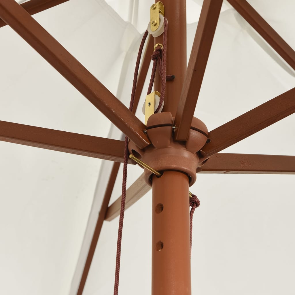 Sonnenschirm Mit Holzmast N 299X240 Cm