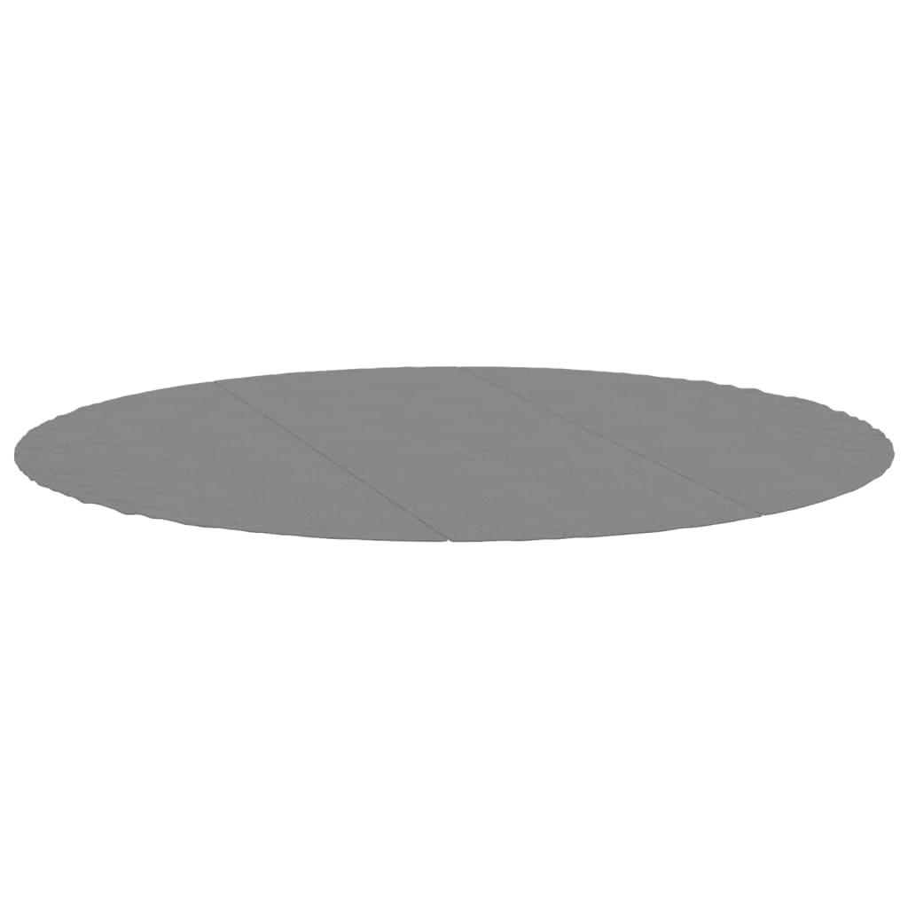 Pool-Bodentuch Ø396 Cm Polyester Geotextil Hellgrau