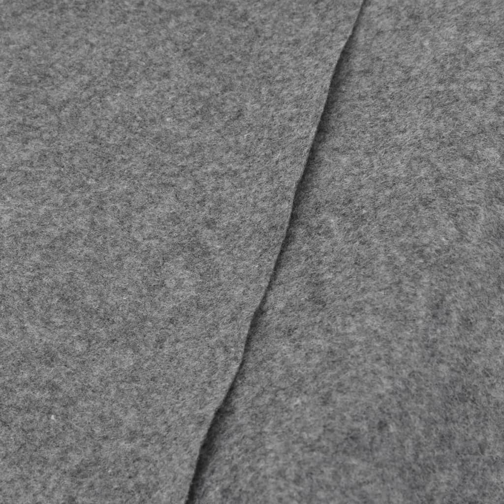 Pool-Bodentuch Ø396 Cm Polyester Geotextil Hellgrau