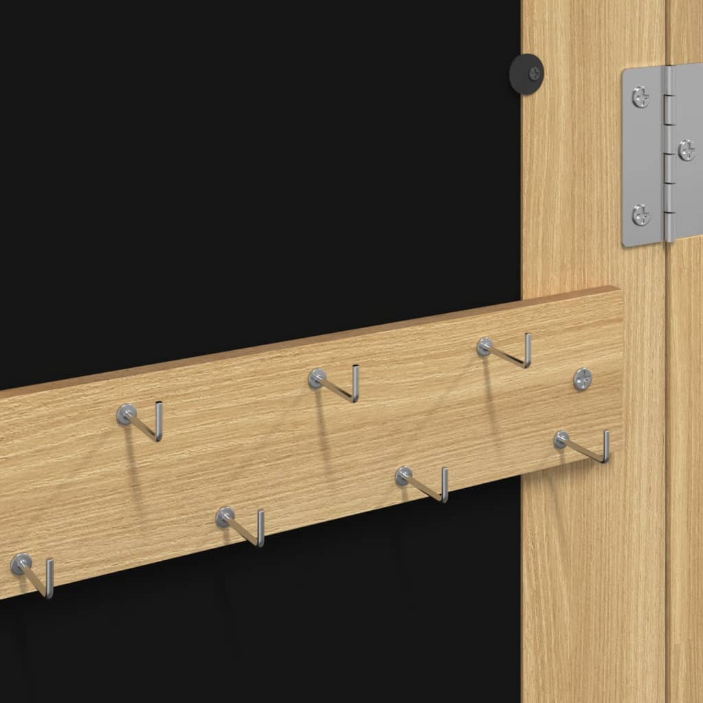 Schmuckschrank Mit Spiegel Wandmontage 30X8,5X90 Cm