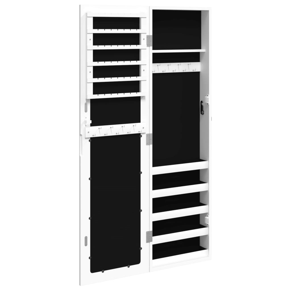 Schmuckschrank Mit Spiegel Wandmontage 30X8,5X106 Cm