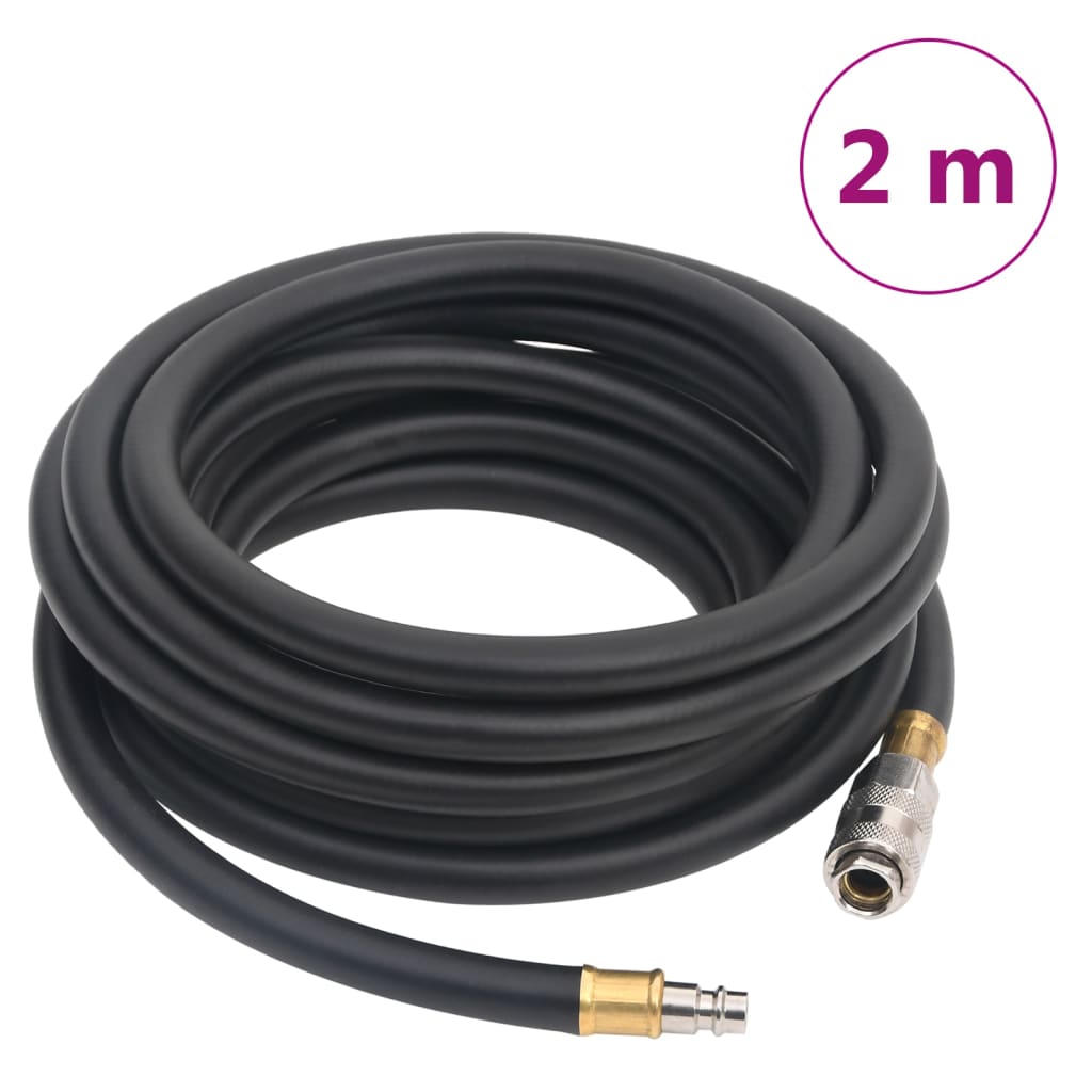 Hybrid-Luftschlauch Schwarz 0,6" Gummi Und Pvc