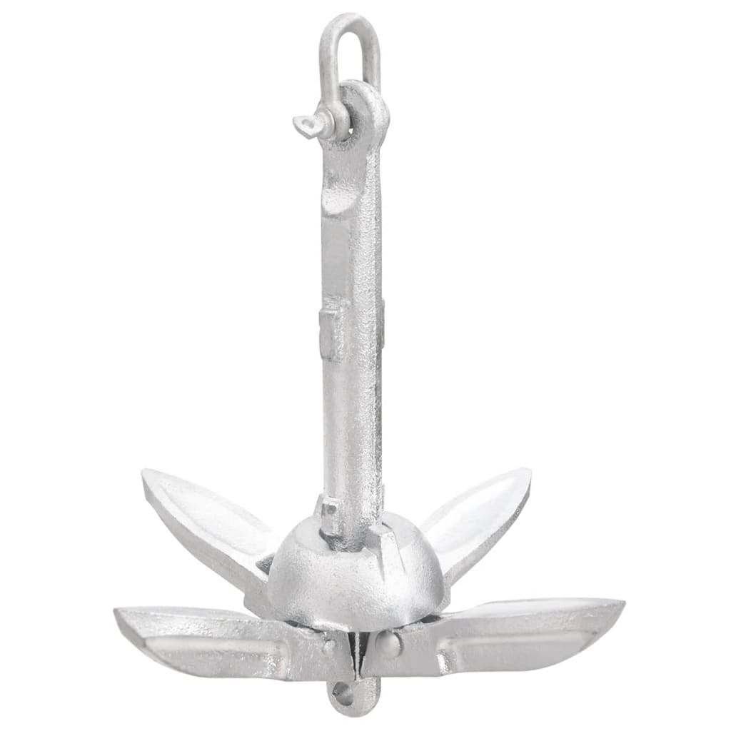 Klappanker Silber 0,7 Kg Feuerverzinktes Gusseisen