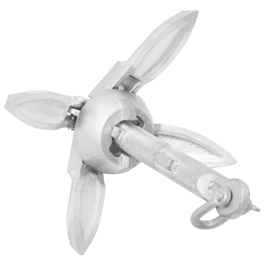 Klappanker Silber 0,7 Kg Feuerverzinktes Gusseisen