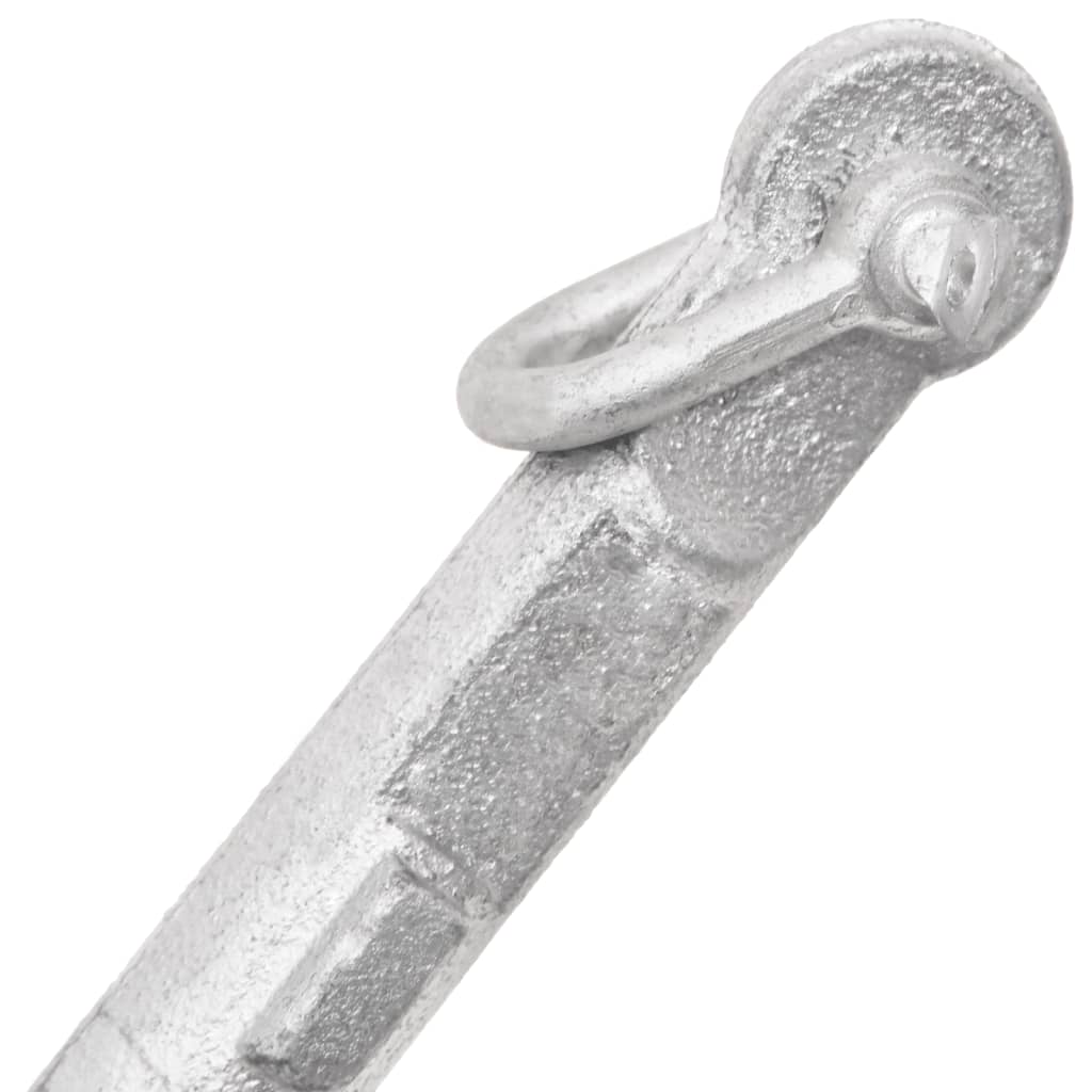 Klappanker Silber 0,7 Kg Feuerverzinktes Gusseisen