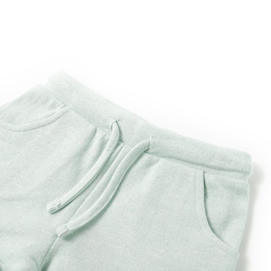 Kindershorts Mit Kordelzug Helles Minzgrün 128