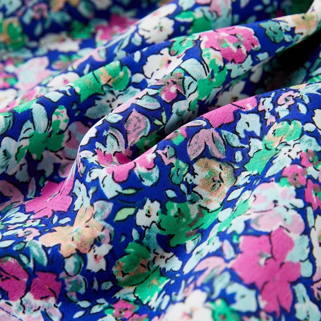 Kinderkleid Mit Rüschenärmeln Kobaltblau 104