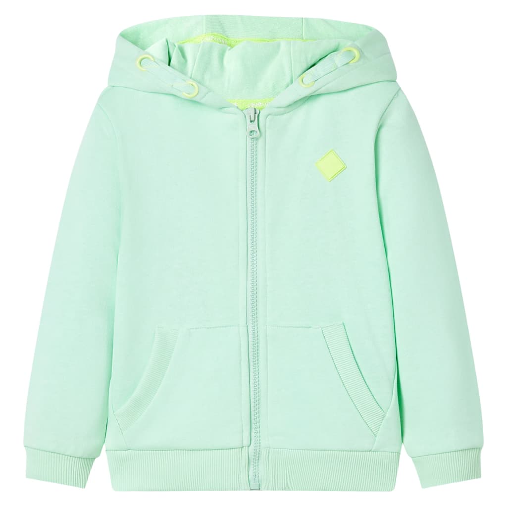 Kinder-Kapuzenpullover Mit Reißverschluss Hell 104