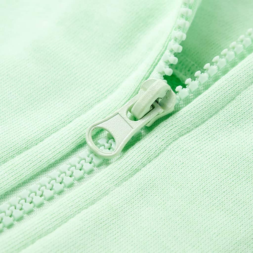 Kinder-Kapuzenpullover Mit Reißverschluss Hell 104