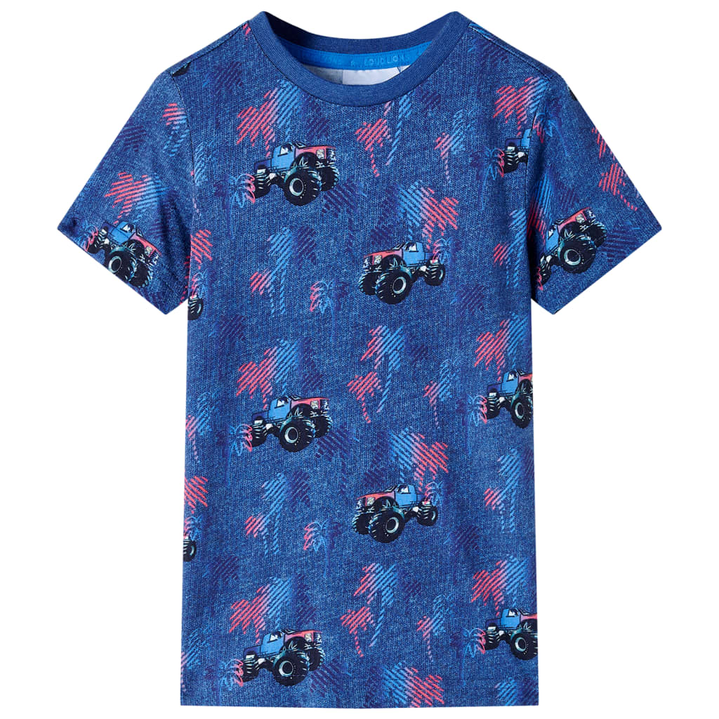 Kinder-T-Shirt Dunkel Melange 104