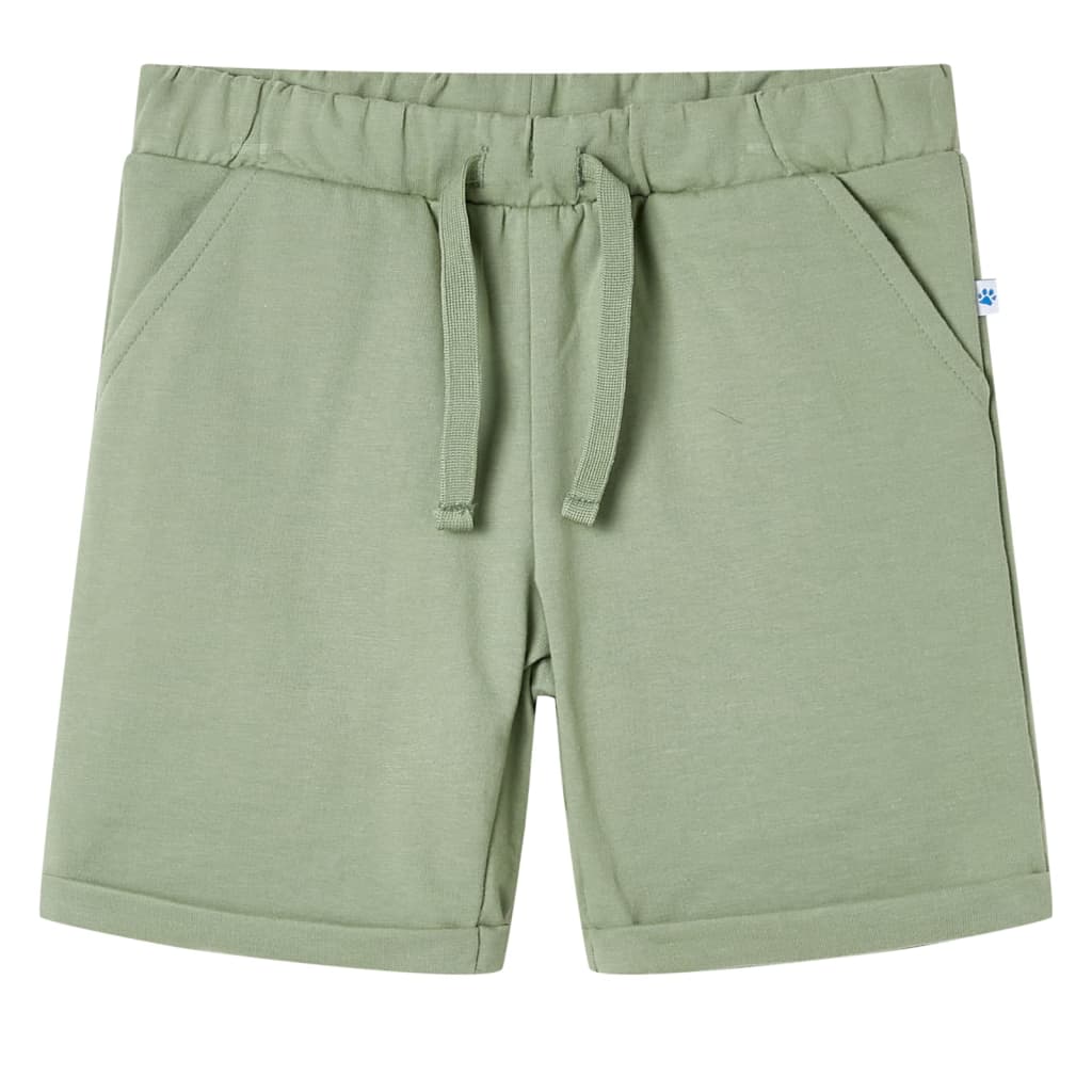 Kindershorts Mit Kordelzug Helles Khaki 92