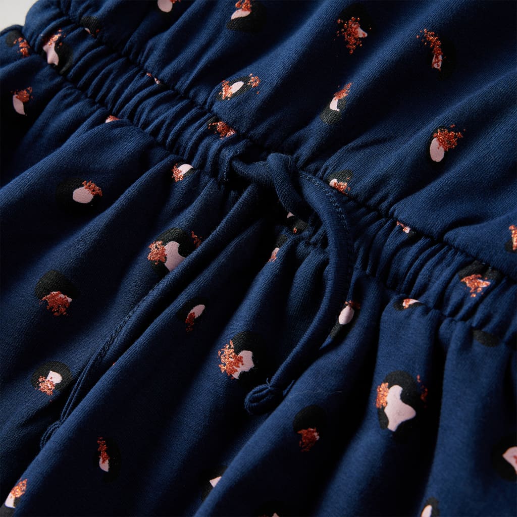 Kinderkleid Mit Langen Ärmeln Marineblau 104