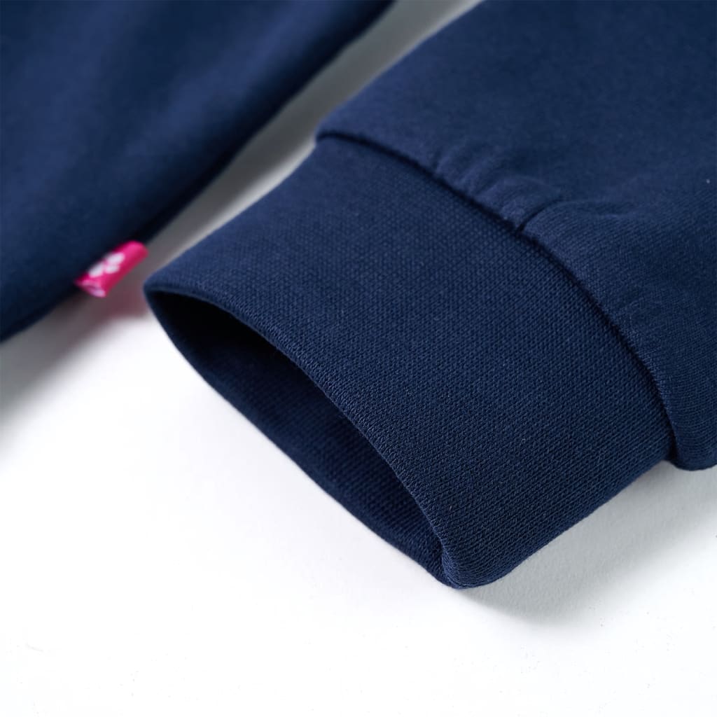 Kinder-Sweatshirt Marineblau 128