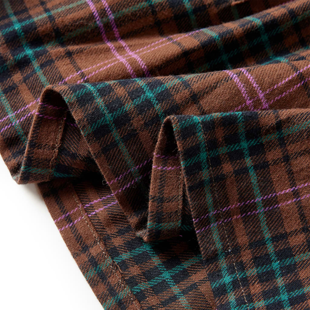 Kinderkleid Mit Langen Ärmeln Cognac 140