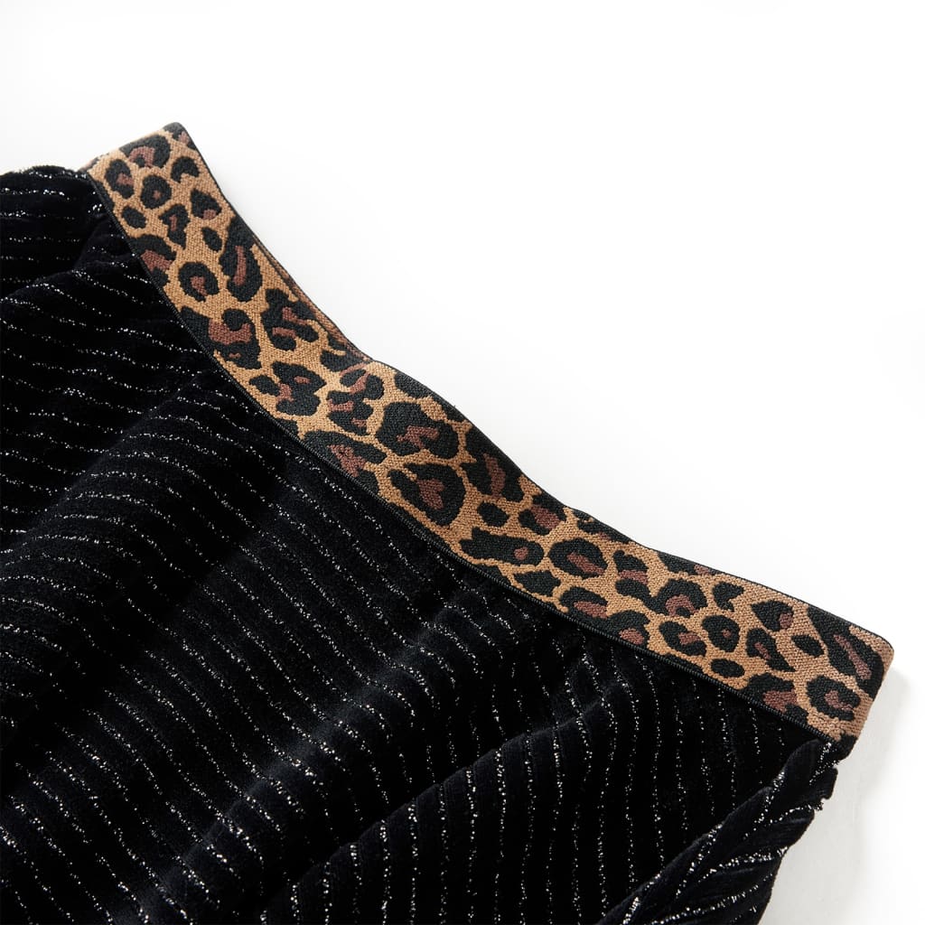 Kinderrock Mit Bund In Leopardenmuster Schwarz 128