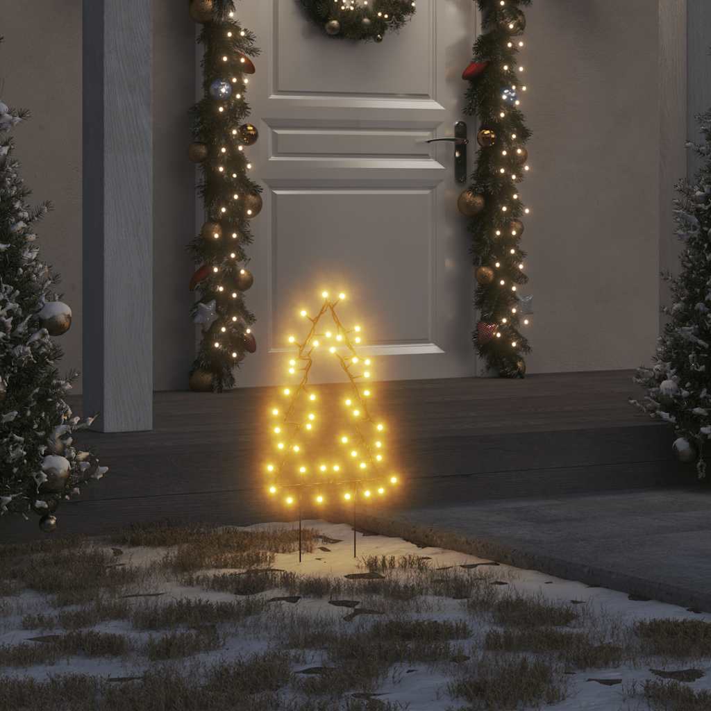Weihnachtsbäume Mit Erdspießen 3 Stk. 50 Leds 30 Cm
