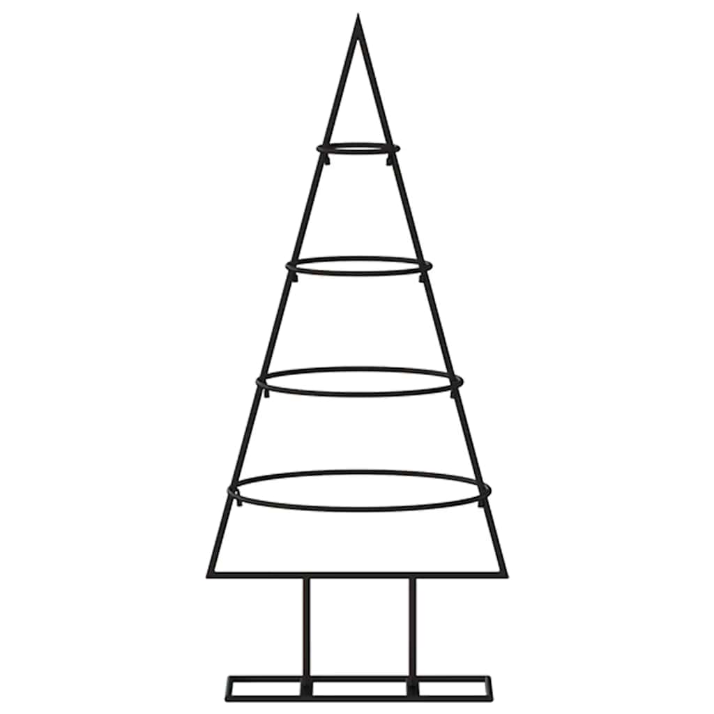 Metall-Weihnachtsbaum Deko Schwarz