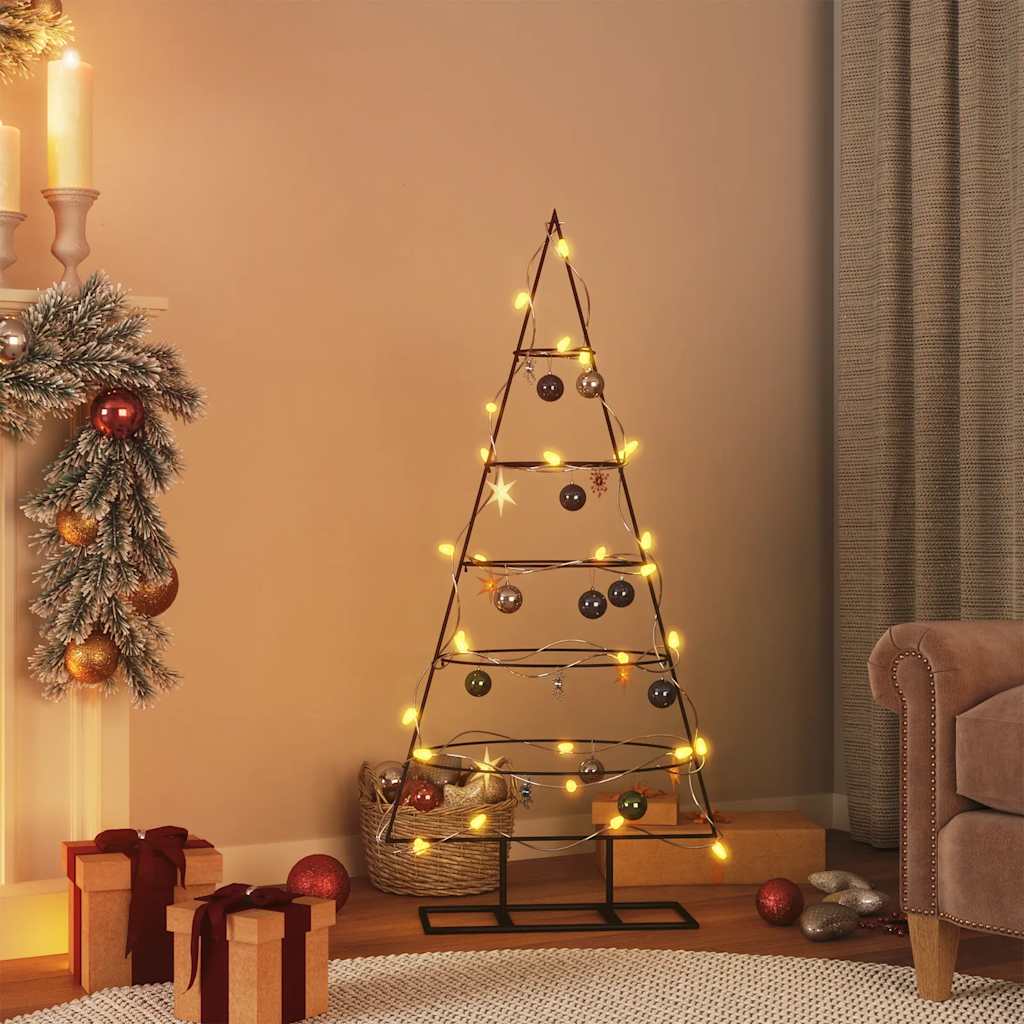 Metall-Weihnachtsbaum Deko Schwarz