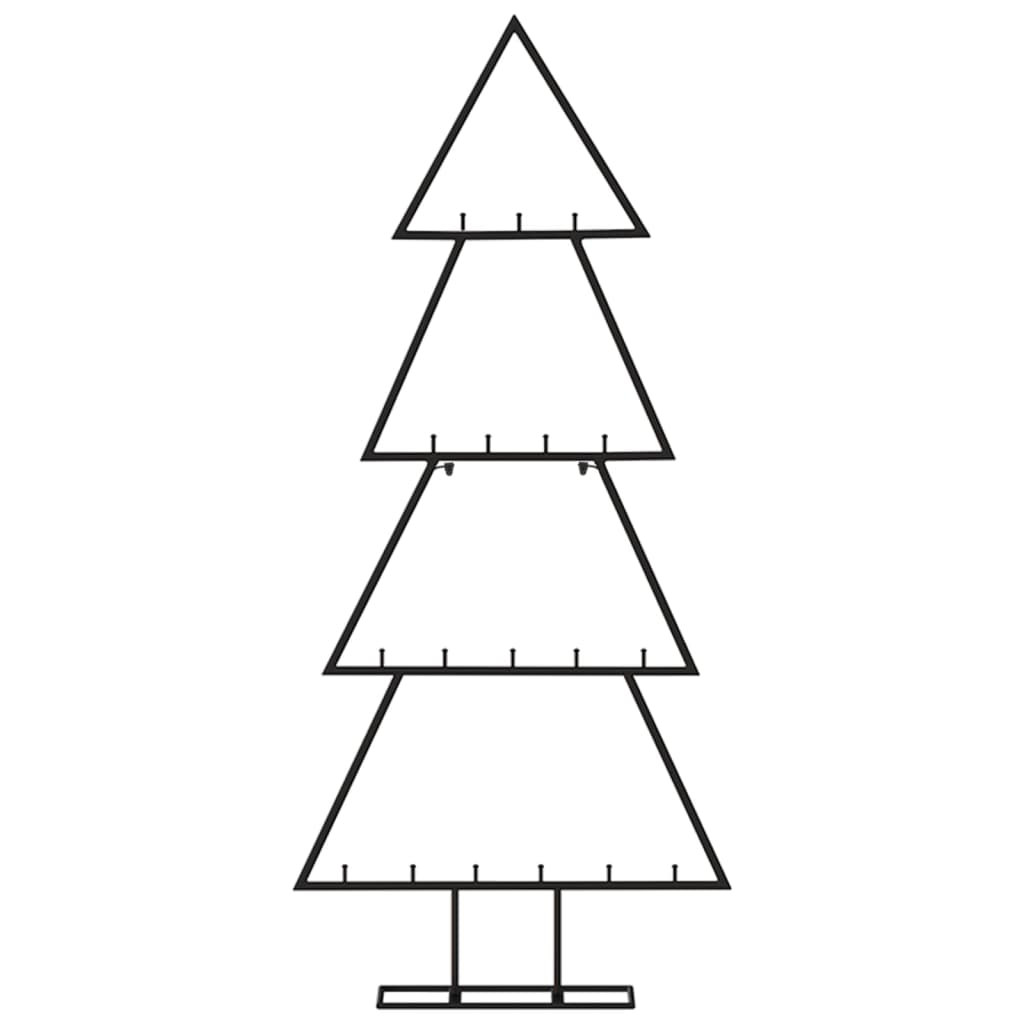 Metall-Weihnachtsbaum Für Dekorationen Schwarz Schwarz