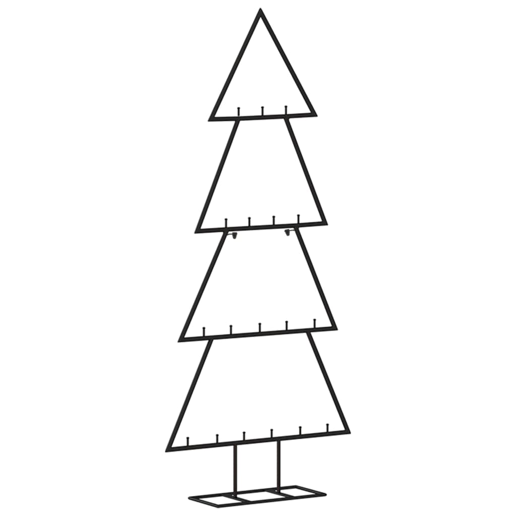 Metall-Weihnachtsbaum Für Dekorationen Schwarz Schwarz
