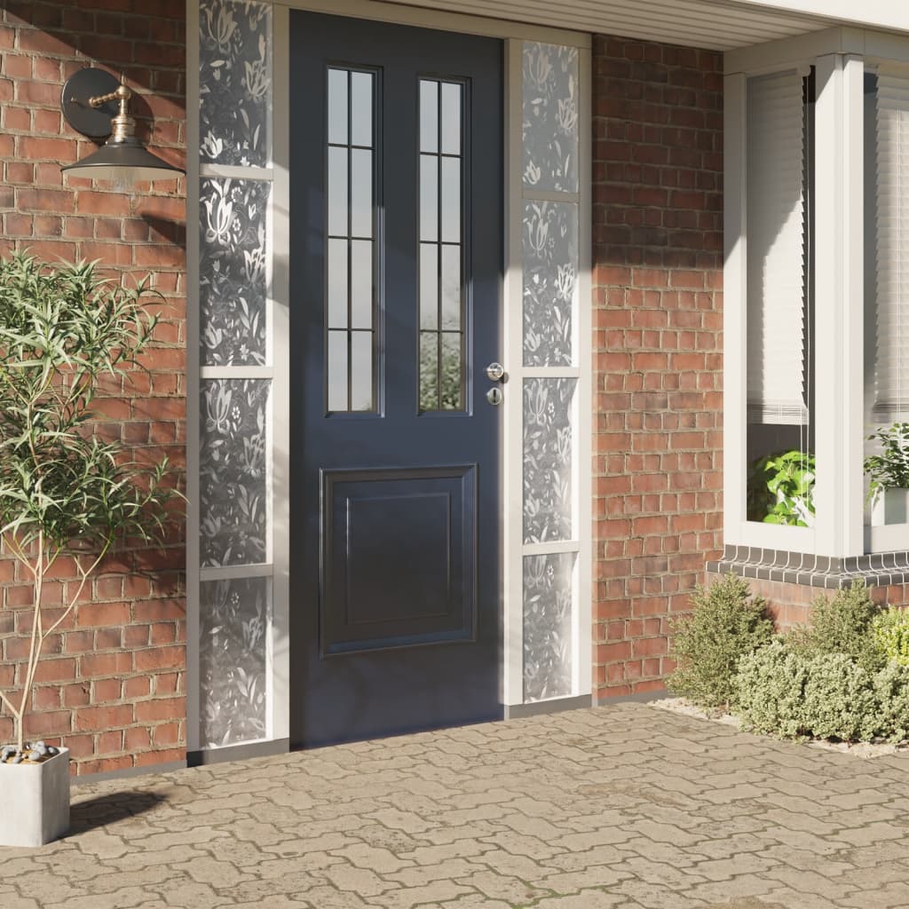 Fensterfolie Matt Blumenmuster 45X500 Cm Pvc Frosted Blume