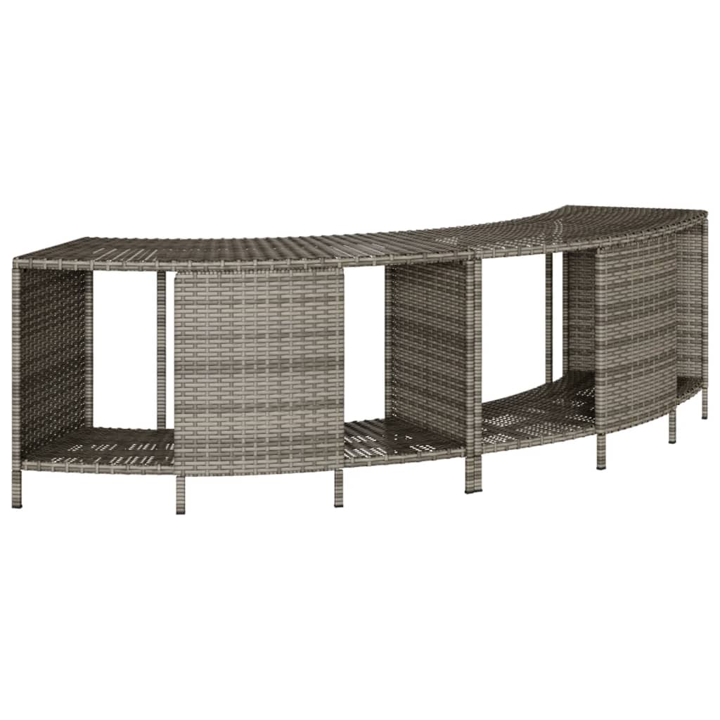 Outdoor-Regale Für Whirlpool 2 Stk. Poly Rattan