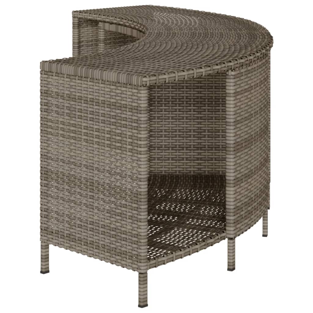 Outdoor-Regale Für Whirlpool 2 Stk. Poly Rattan