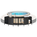 Outdoor-Regale Für Whirlpool 2 Stk. Poly Rattan