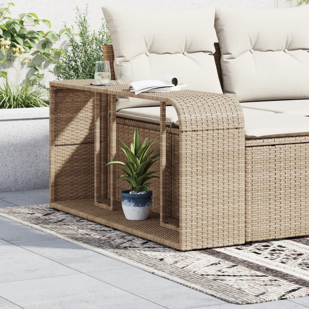 Outdoor-Regale 2 Stk. Poly Rattan