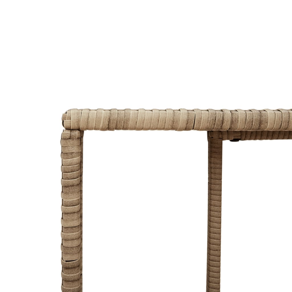 Outdoor-Regale 2 Stk. Poly Rattan