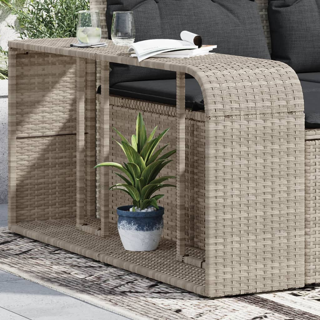 Outdoor-Regale 2 Stk. Poly Rattan