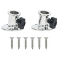 Relingfüße 2 Stk. Rund Für 26 Mm Rohr Edelstahl