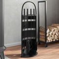 5-Teiliges Kaminbesteck-Set 23 X 15 X 66 Cm Stahl